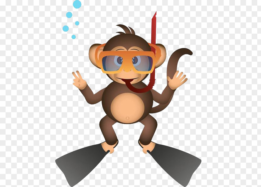 The Monkey With Oxygen In Water Royalty-free Stock Photography Clip Art PNG
