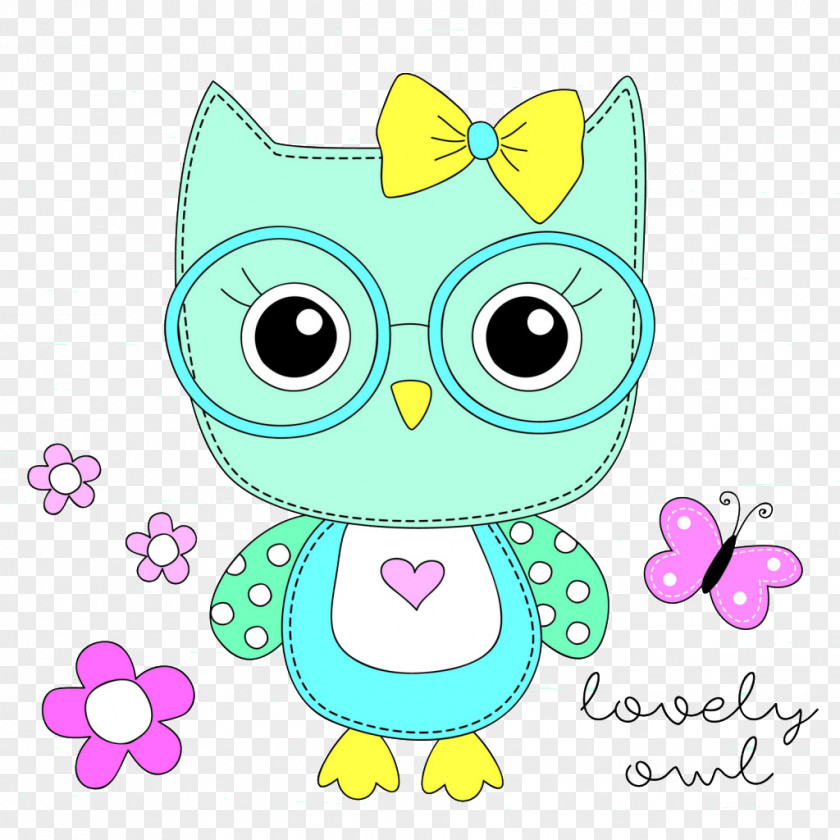 Cartoon Owl Pattern Clip Art PNG