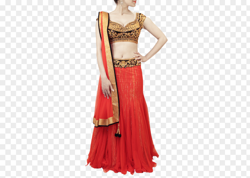 Dress Sari Cocktail Red Gown PNG