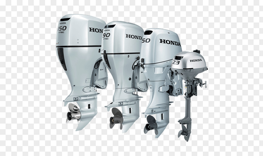 Motor Boat Honda Outboard Engine Electric PNG