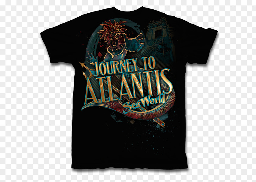 T-shirt Journey To Atlantis SeaWorld Gift Shop PNG