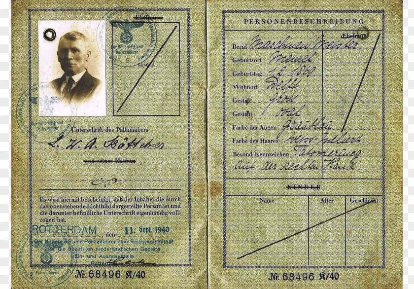 Wwii Victory Day Identity Document PNG