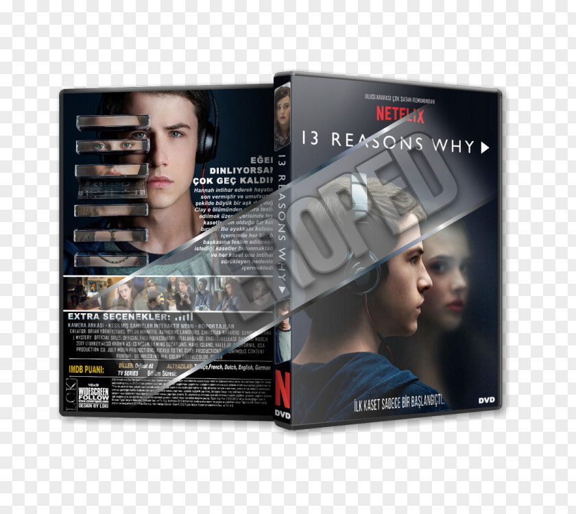 13 Reasons Why STXE6FIN GR EUR DVD Display Advertising PNG