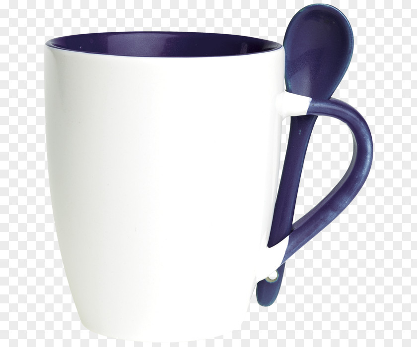 Contrast Box Mug Tableware Ceramic Spoon Cutlery PNG