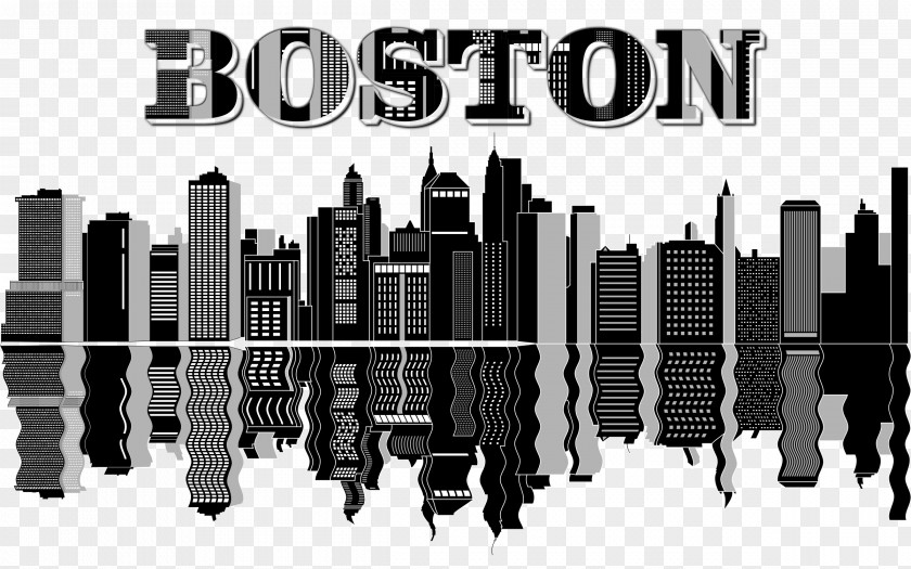Skyline Boston Clip Art PNG