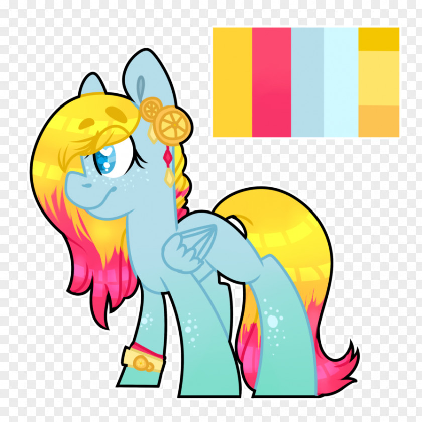 Summer Drinks Art Horse PNG