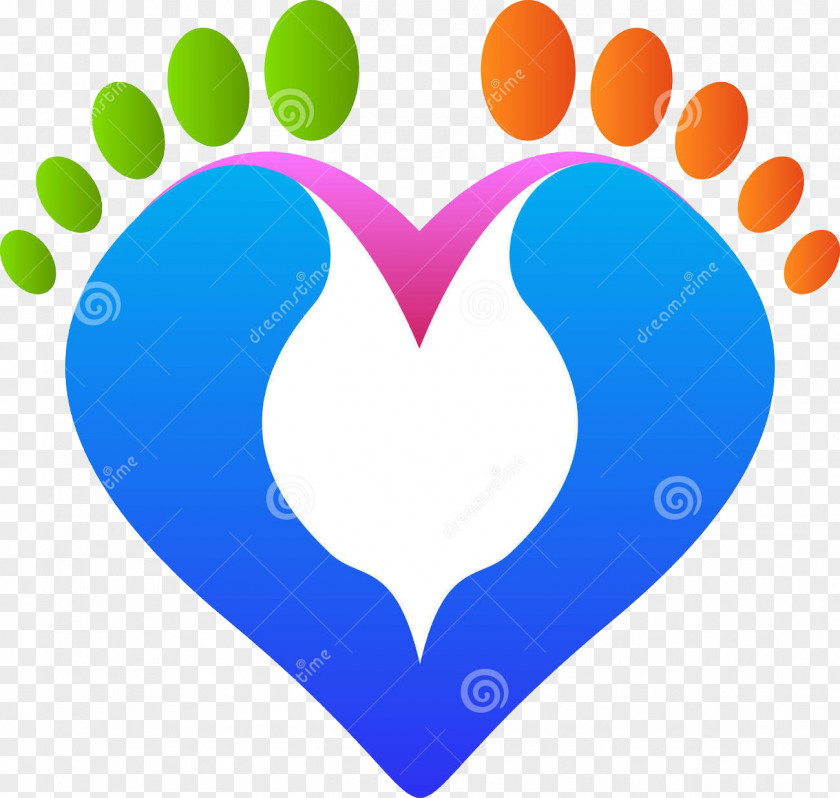 Color Love Footprints Footprint Stock Photography Drawing Illustration PNG