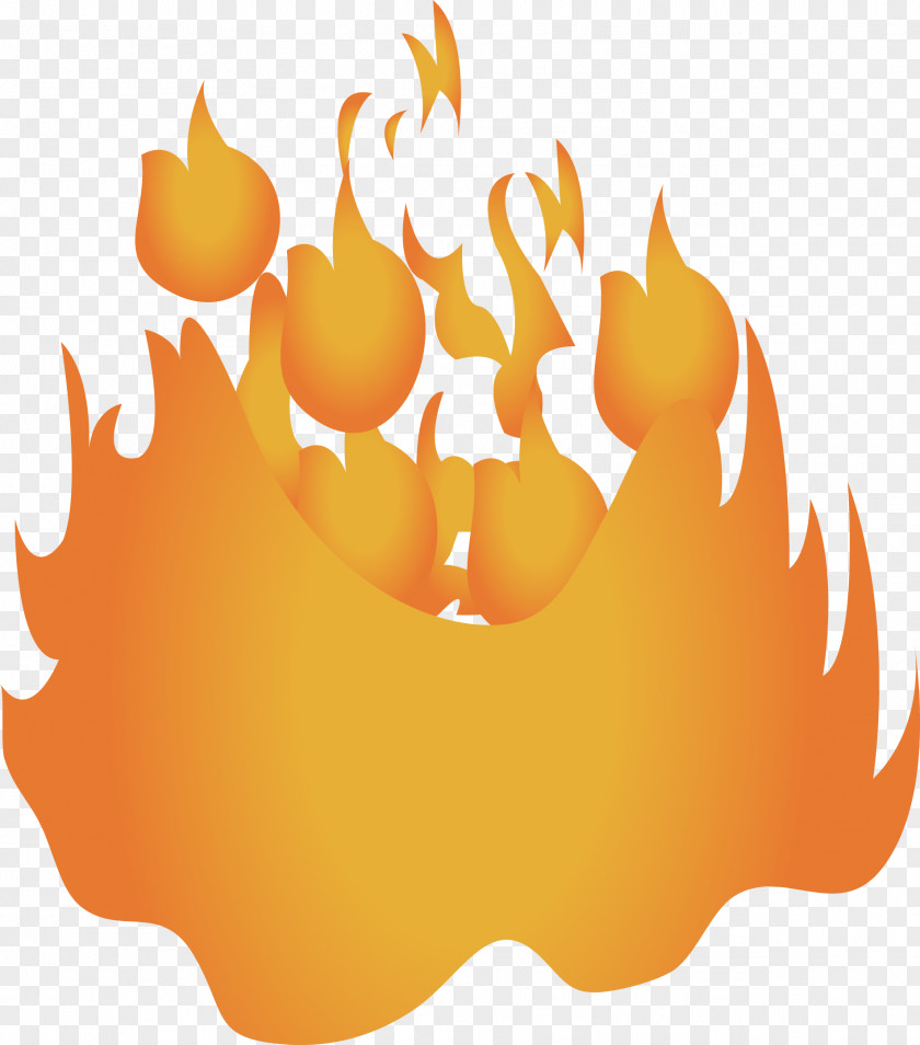 Flame Vector Element Clip Art PNG