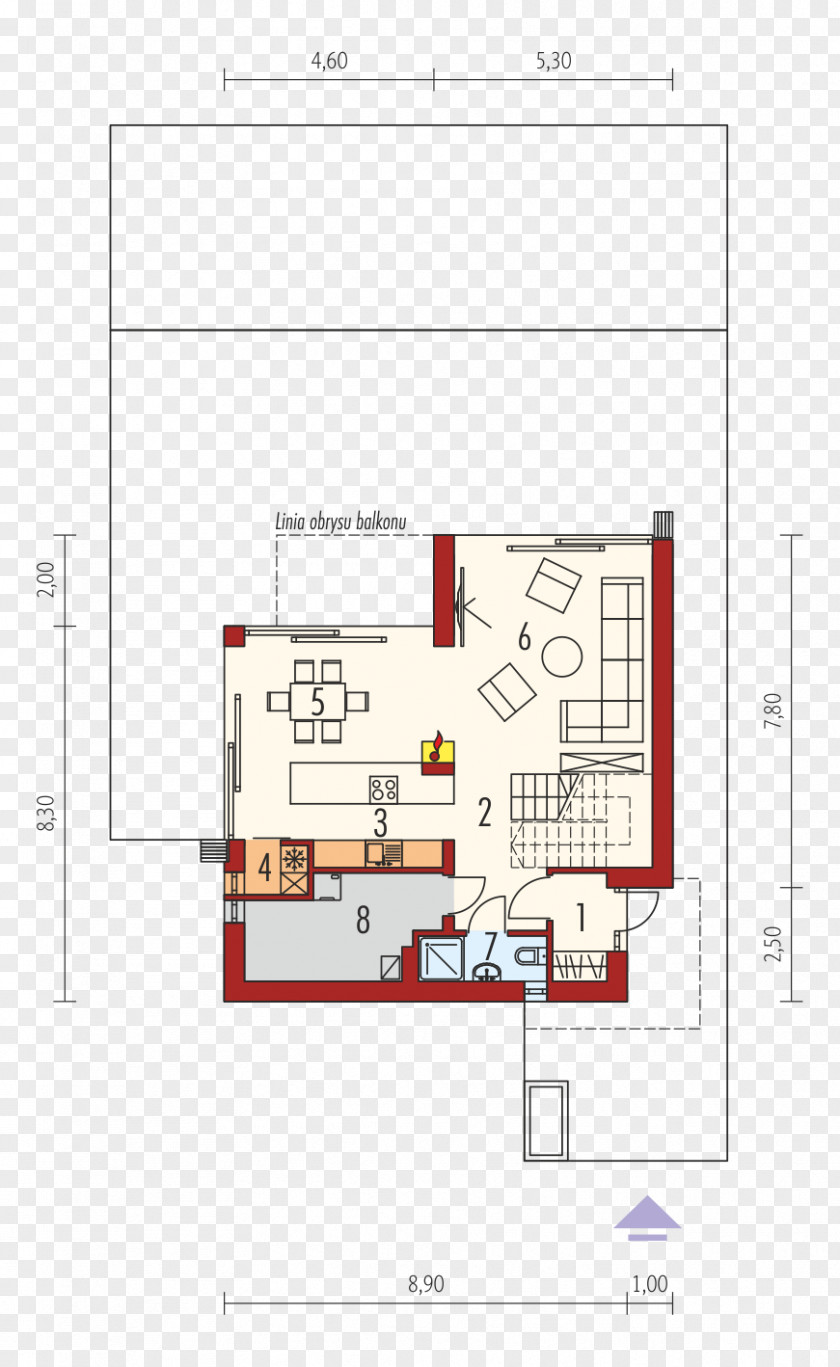 House Floor Plan Square Meter Archipelag PNG