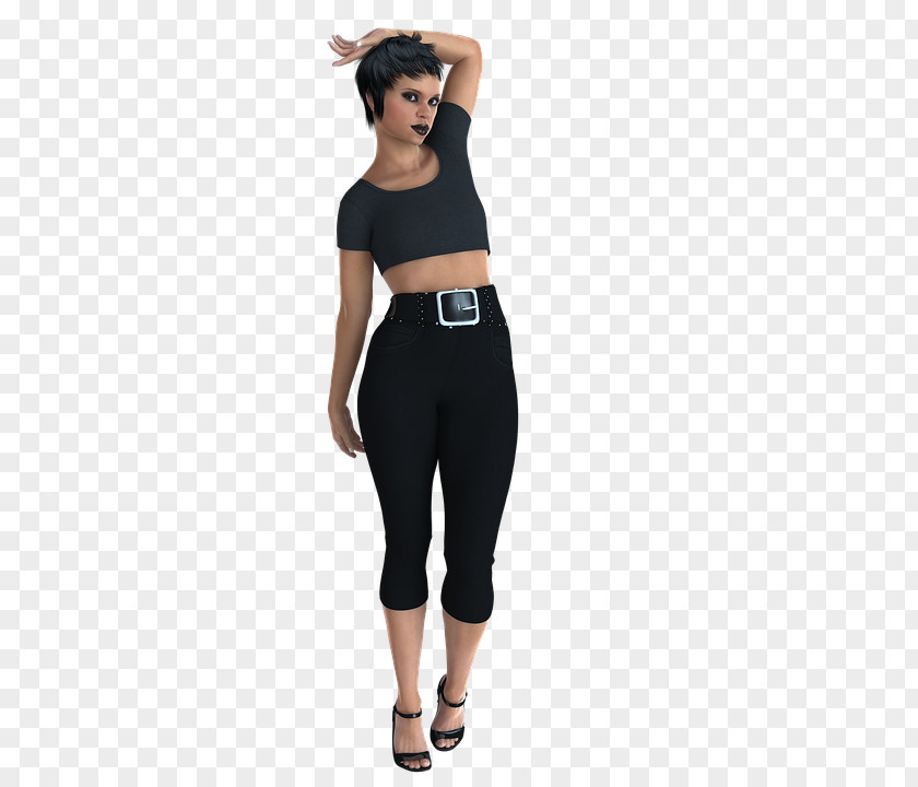 Woman Side Rendering PNG