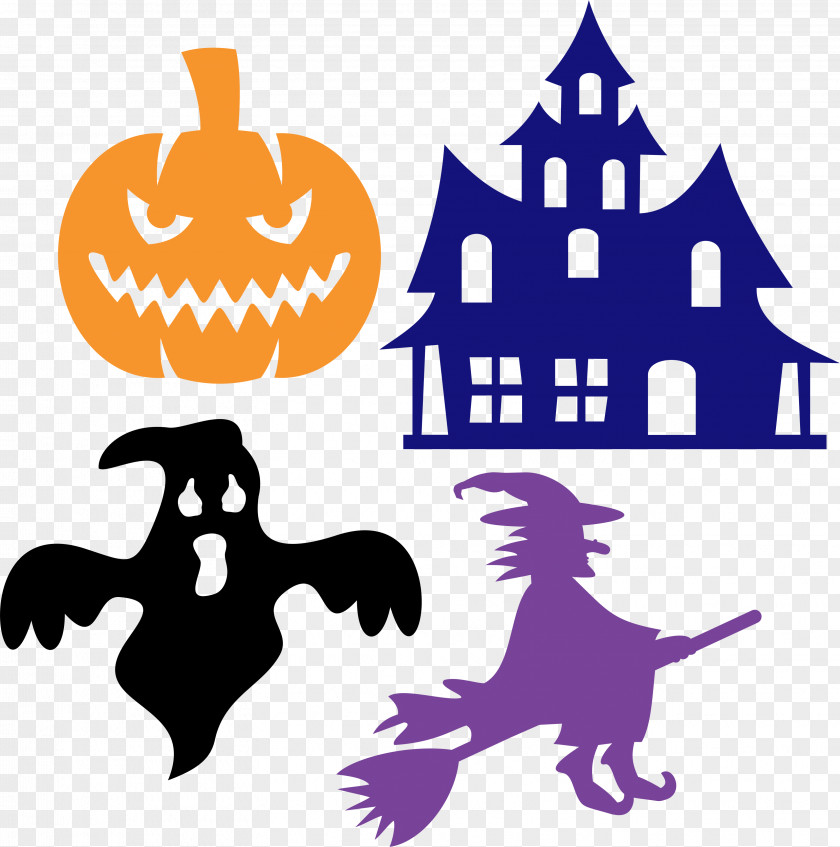 Halloween Jack-o'-lantern Ghost Witch Pumpkin PNG