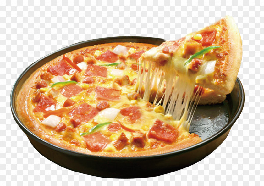 Ham Pizza Chicago-style Chinese Cuisine Bread Baking PNG