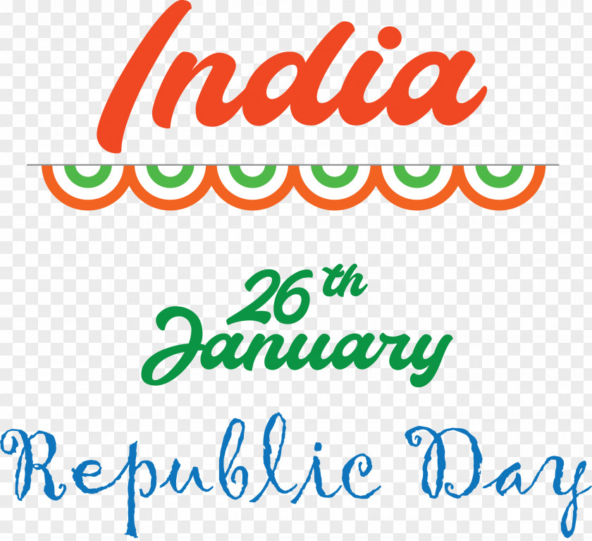 Happy India Republic Day 26 January PNG