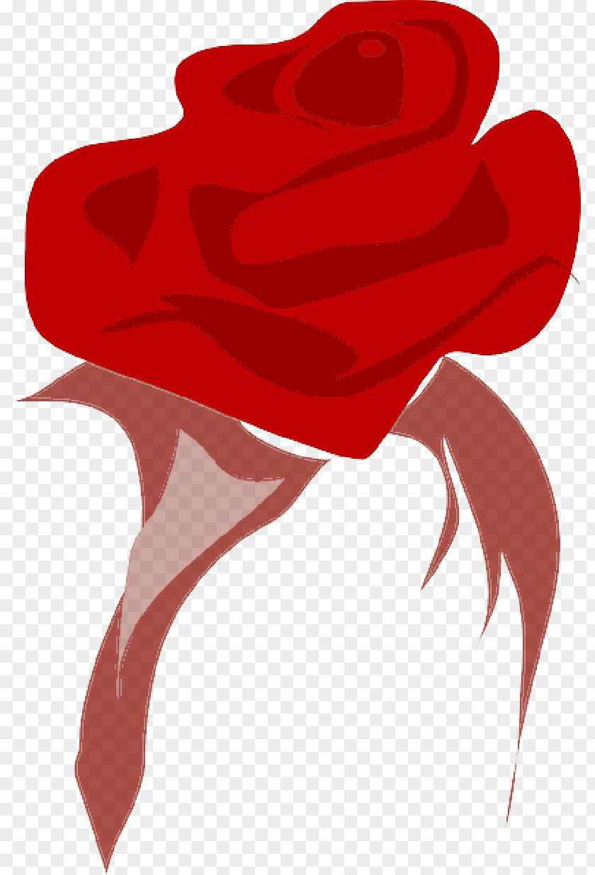 Heart Flower Clip Art Rose Openclipart PNG