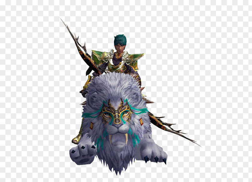 Lion Metin2 White Rendering PNG