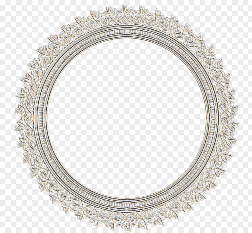 Platter Metal Circle Background Frame PNG