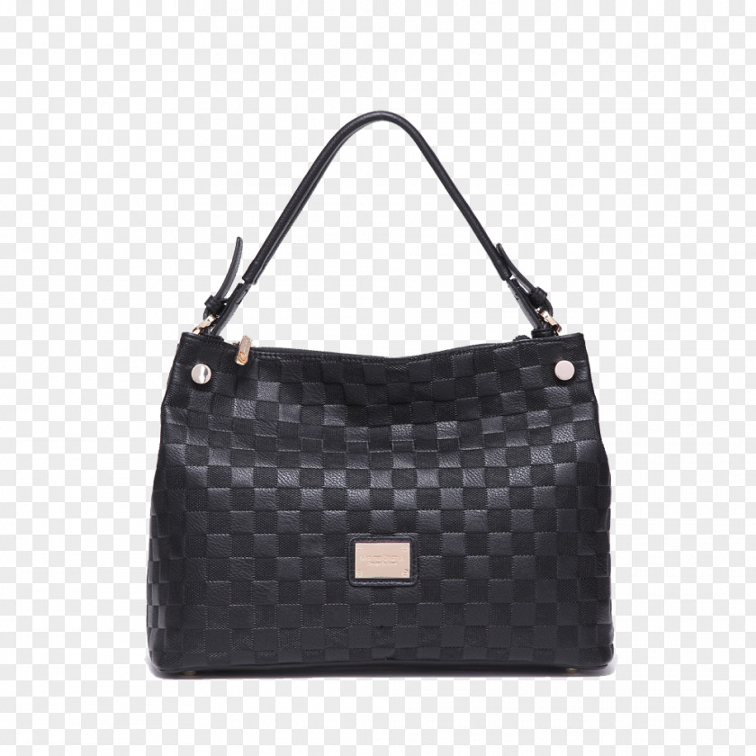 Women's Black Leather Backpack Gratis Bag Woman PNG