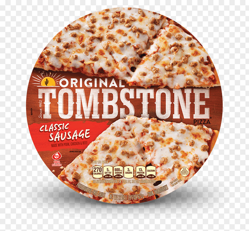 Pizza Tombstone Pepperoni Garlic Bread Bacon PNG
