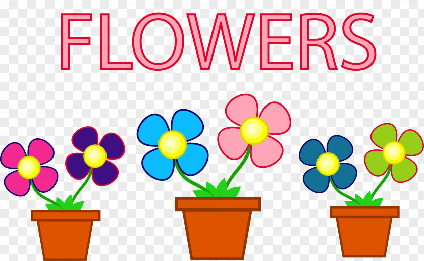 Pots Flower Floral Design Stock Photography PNG