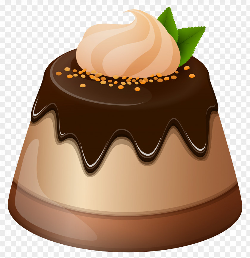 Cake Chocolate Cupcake Cream Birthday Pudding PNG