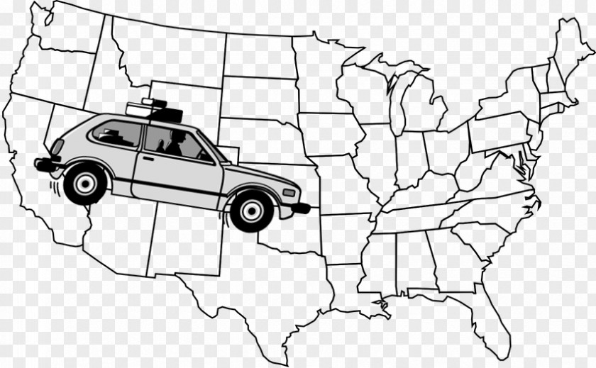 Car Accident New Jersey Vector Map Clip Art PNG