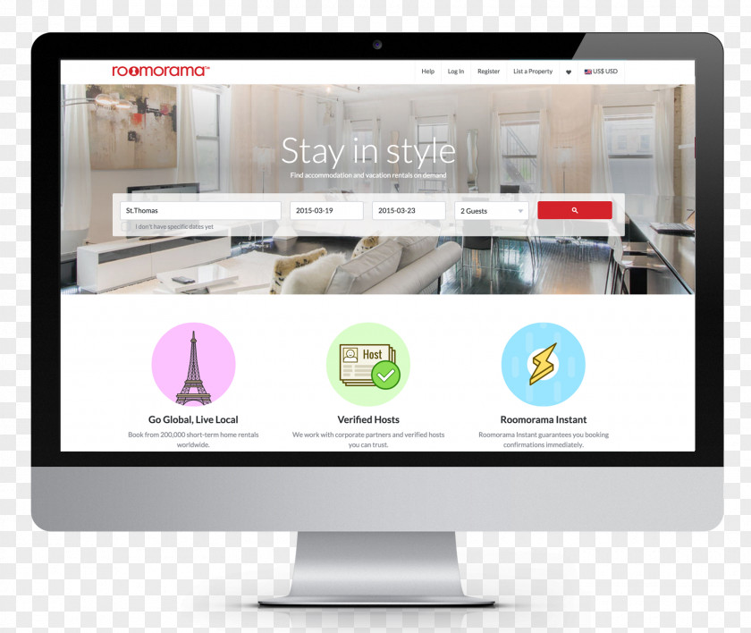 Home Rent Website Web Development Design Rhoads Creative, Inc PNG