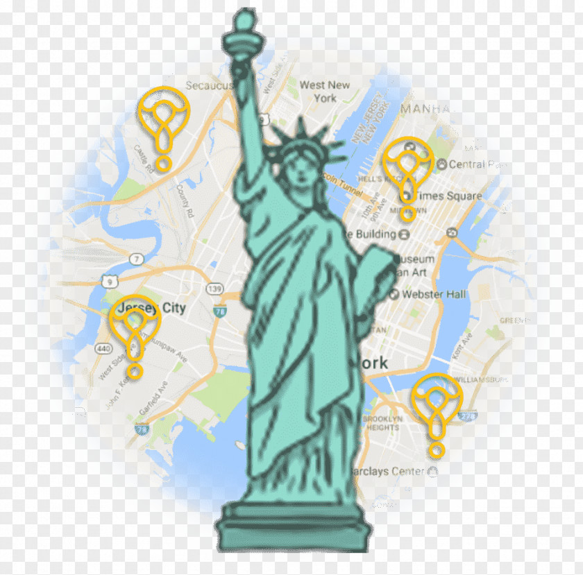 Locationbased Service Statue Of Liberty Landmark PNG