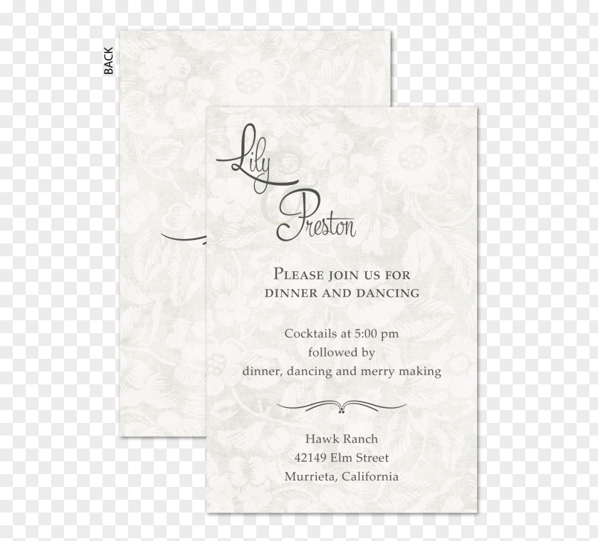 Beauty Card Paper Font PNG