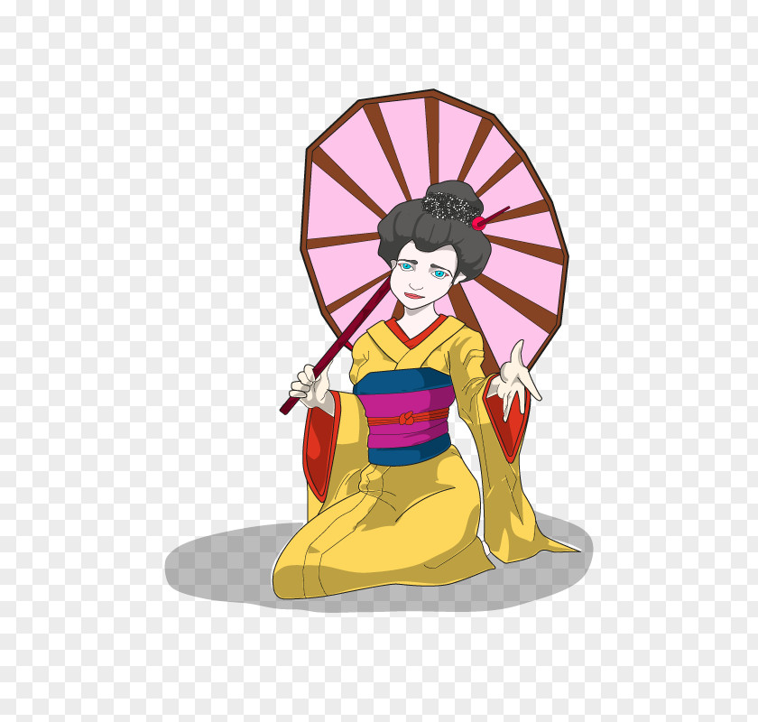 Color Word Geisha Drawing Texture PNG