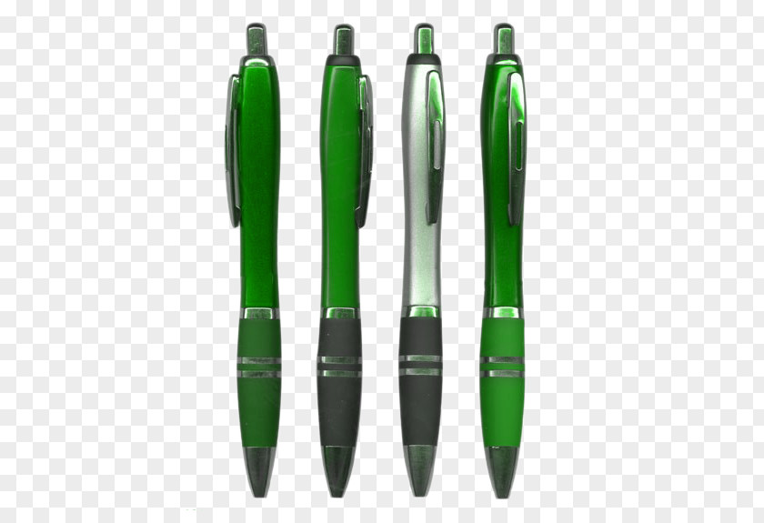 Green Metal Ballpoint Pen Material PNG