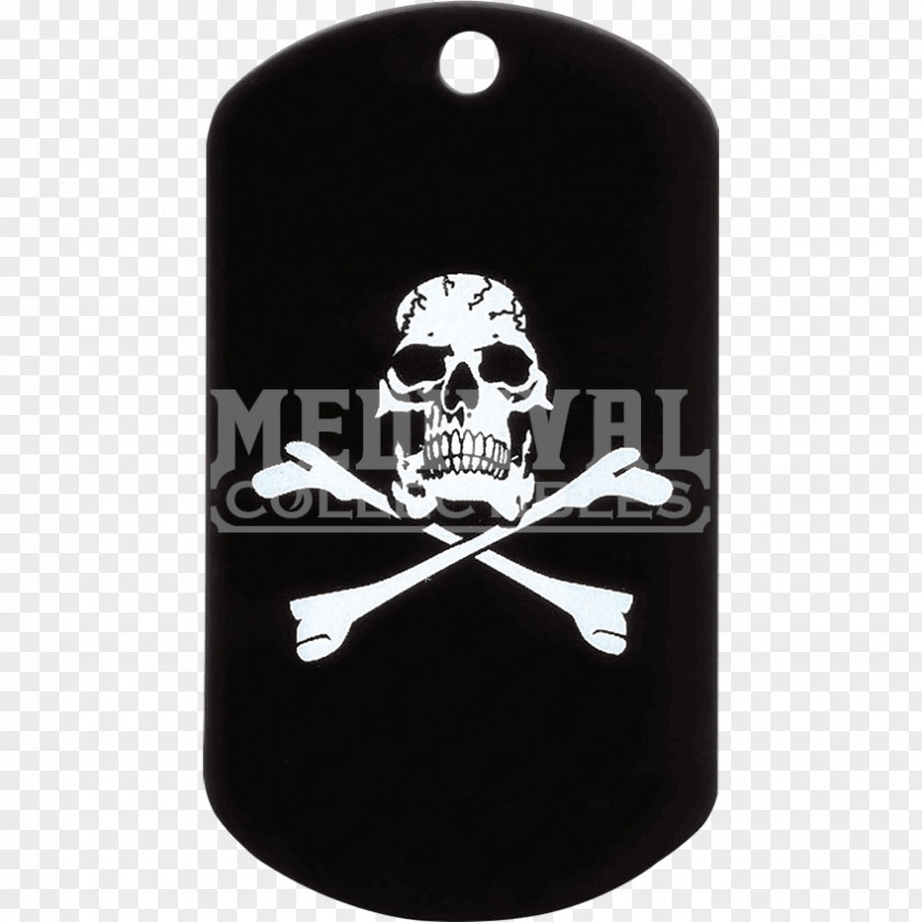 Skull Dog Tag And Crossbones Military Uniform PNG