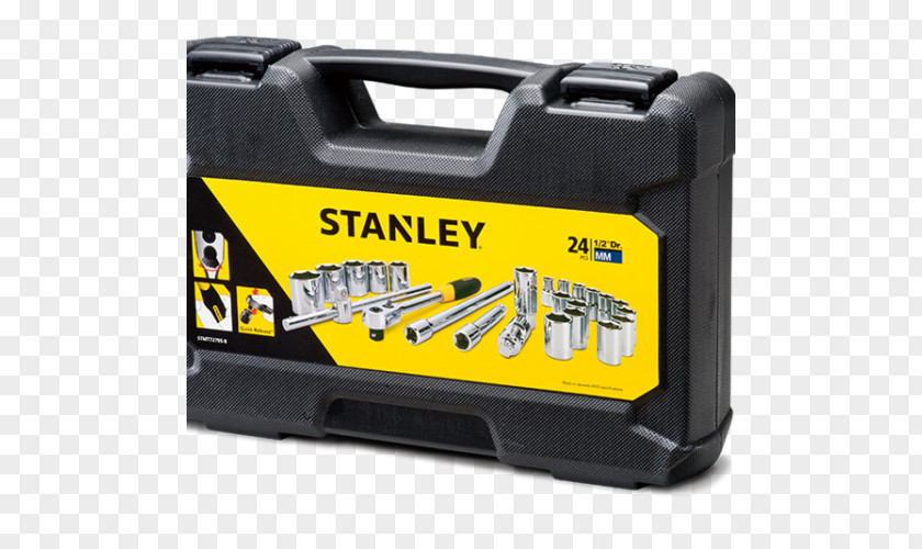 Stanley Multi Tool Hand Tools STMT72795-8 Drive Metric 1/2 Inch Socket Set Wrench PNG