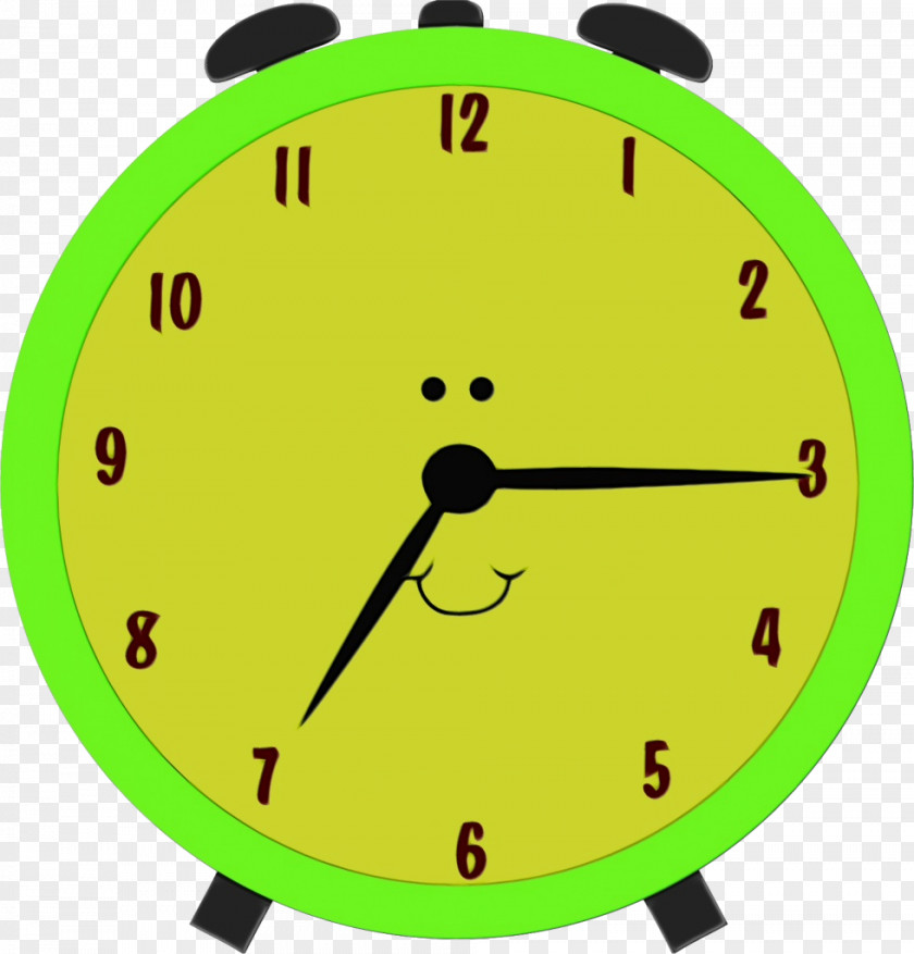Smiley Smile Clock Background PNG