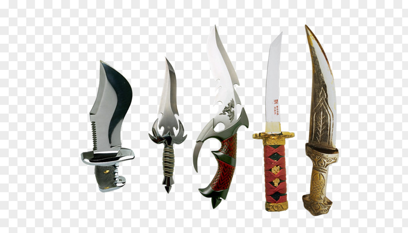 Throwing Knife Dagger Sword Bowie PNG