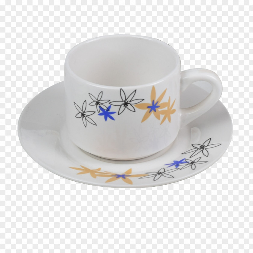 Cup Coffee Espresso Saucer Porcelain PNG