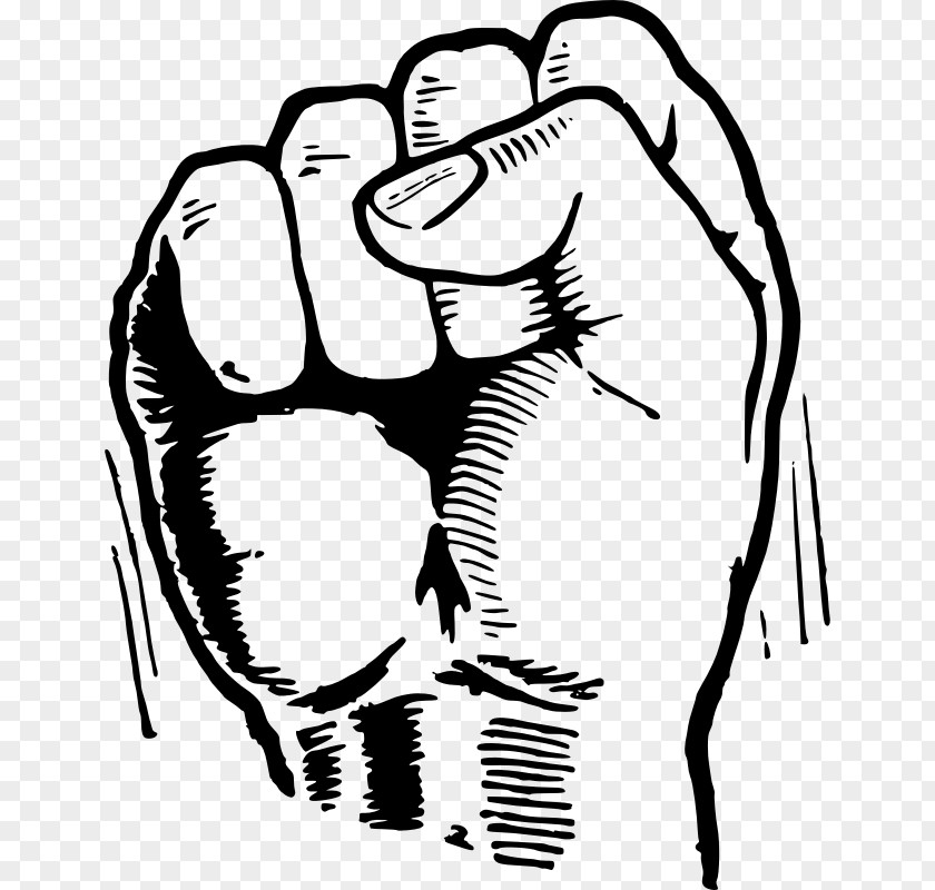 Fist Raised Drawing Clip Art PNG