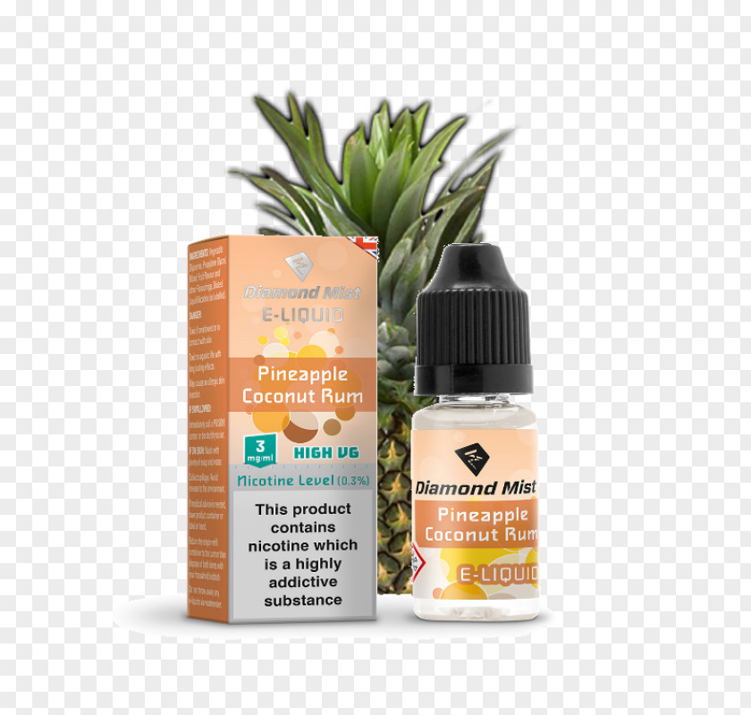 Pineapple Coconut Electronic Cigarette Aerosol And Liquid Cocktail Flavor Fruit PNG