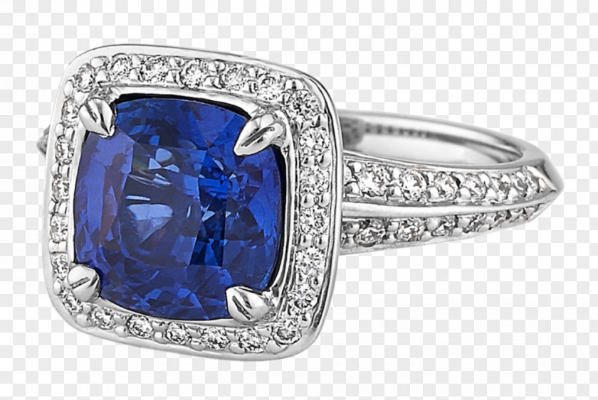 Sapphire Jewellery Ring Blue Gemstone PNG