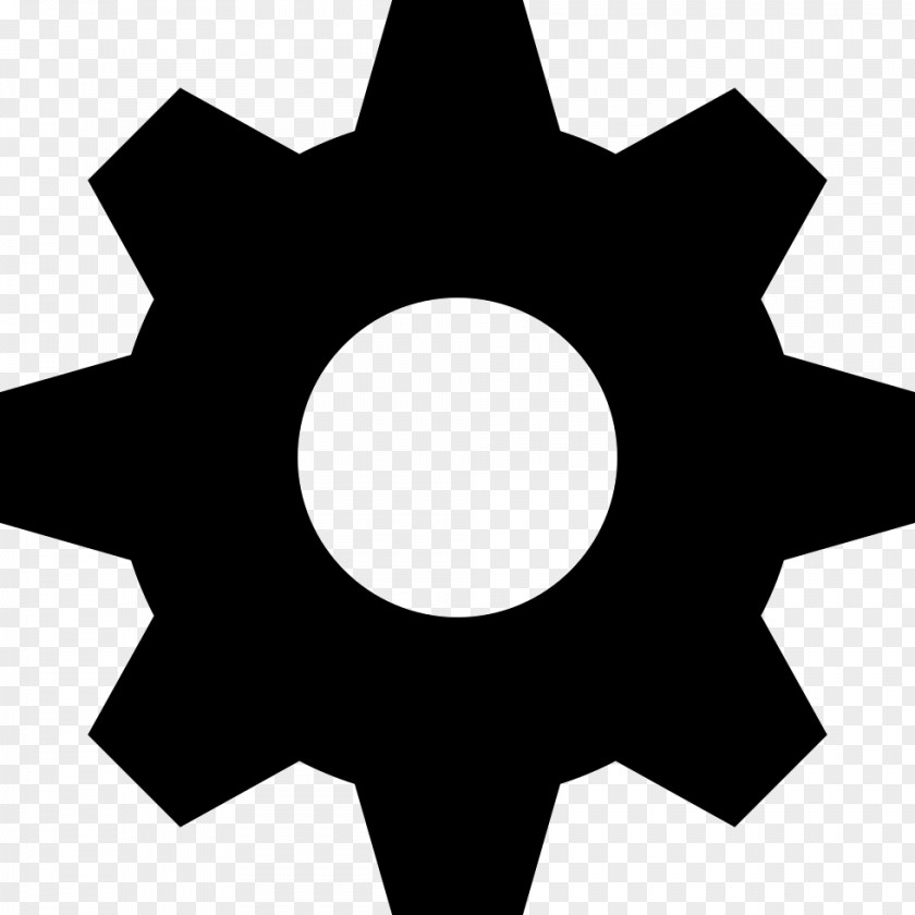Black And White Symbol Star PNG