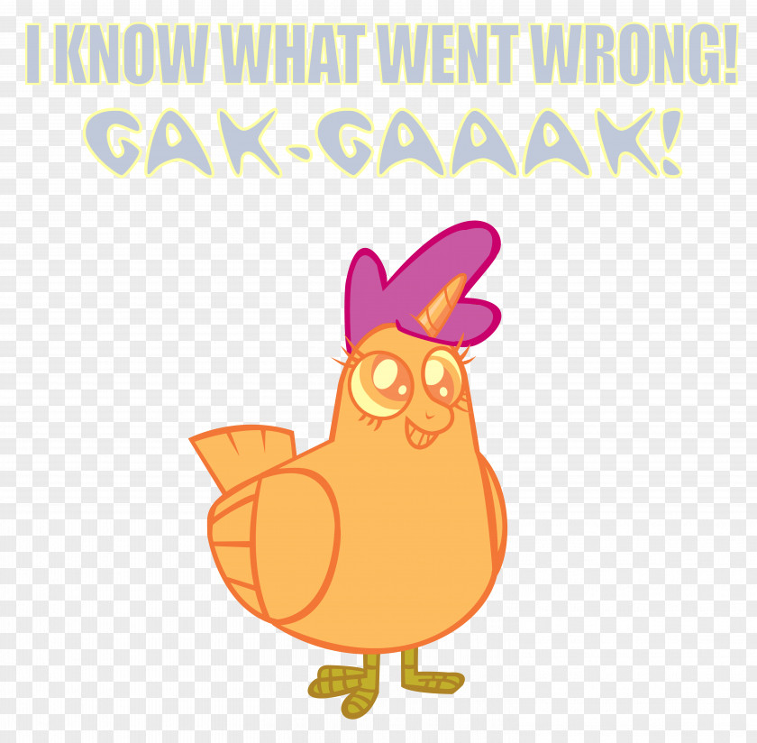 Chicken Scootaloo Rooster Rarity Fried PNG