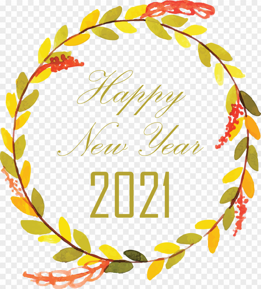 Happy New Year 2021 Welcome Hello PNG