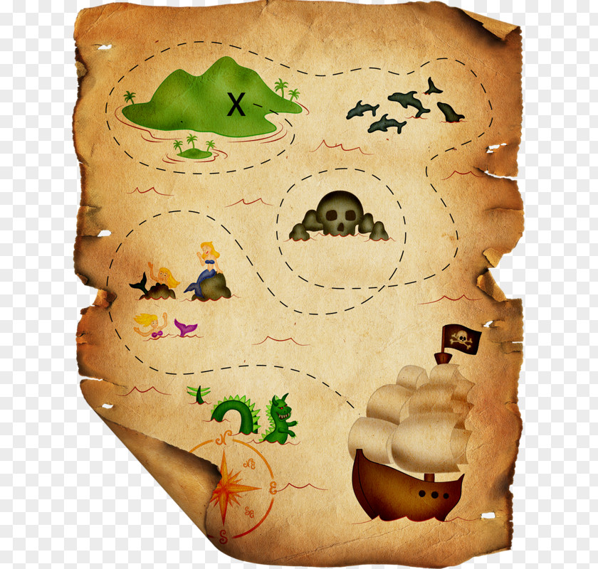 Pirate Map Piracy Clip Art PNG