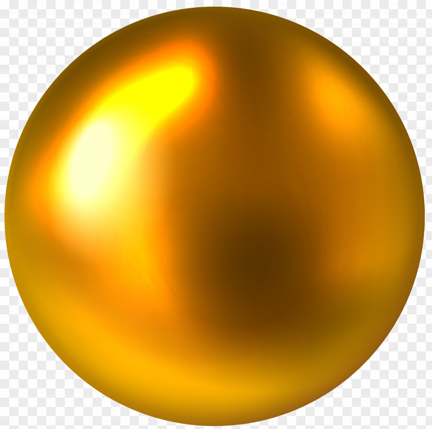 Gold Ball Free Clip Art Image PNG