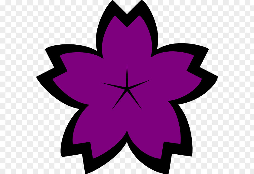 Sakura Vector Purple Violet Flower Clip Art PNG