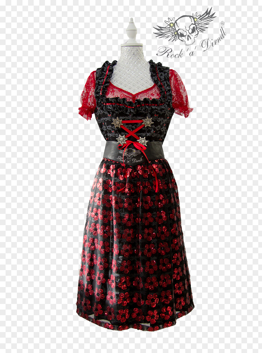 Skull Rock Cocktail Dress Clothing Costume Design Pattern PNG