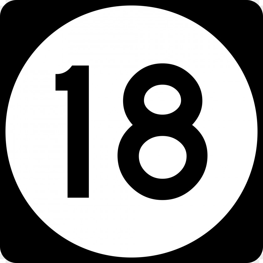 50 New Jersey Route 18 U.S. Sanako Oy Number Clip Art PNG