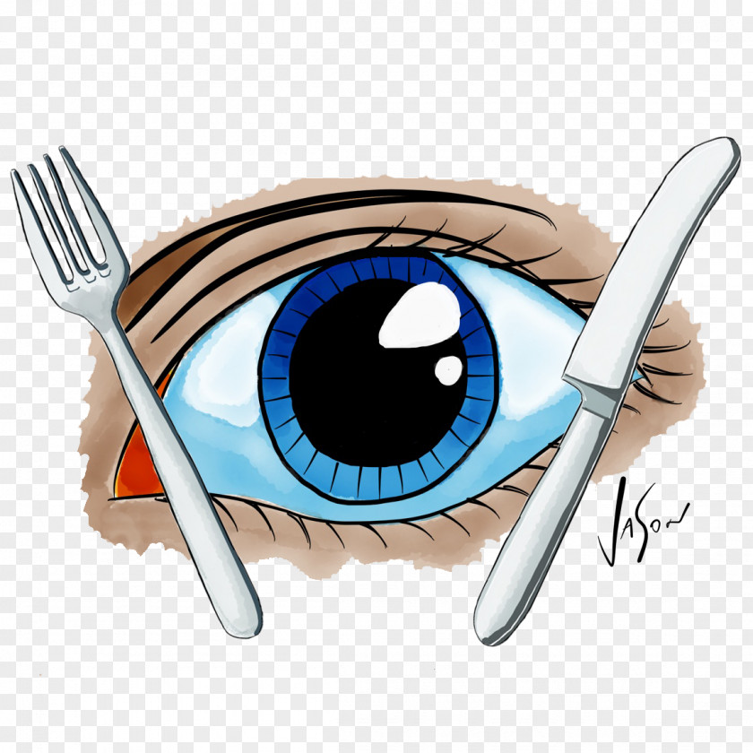 Eat Right Eyes Eye Eating Meal Food Fork PNG