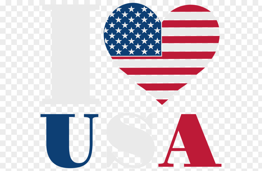 I Love The American Flag WordArt Of United States Heart Clip Art PNG