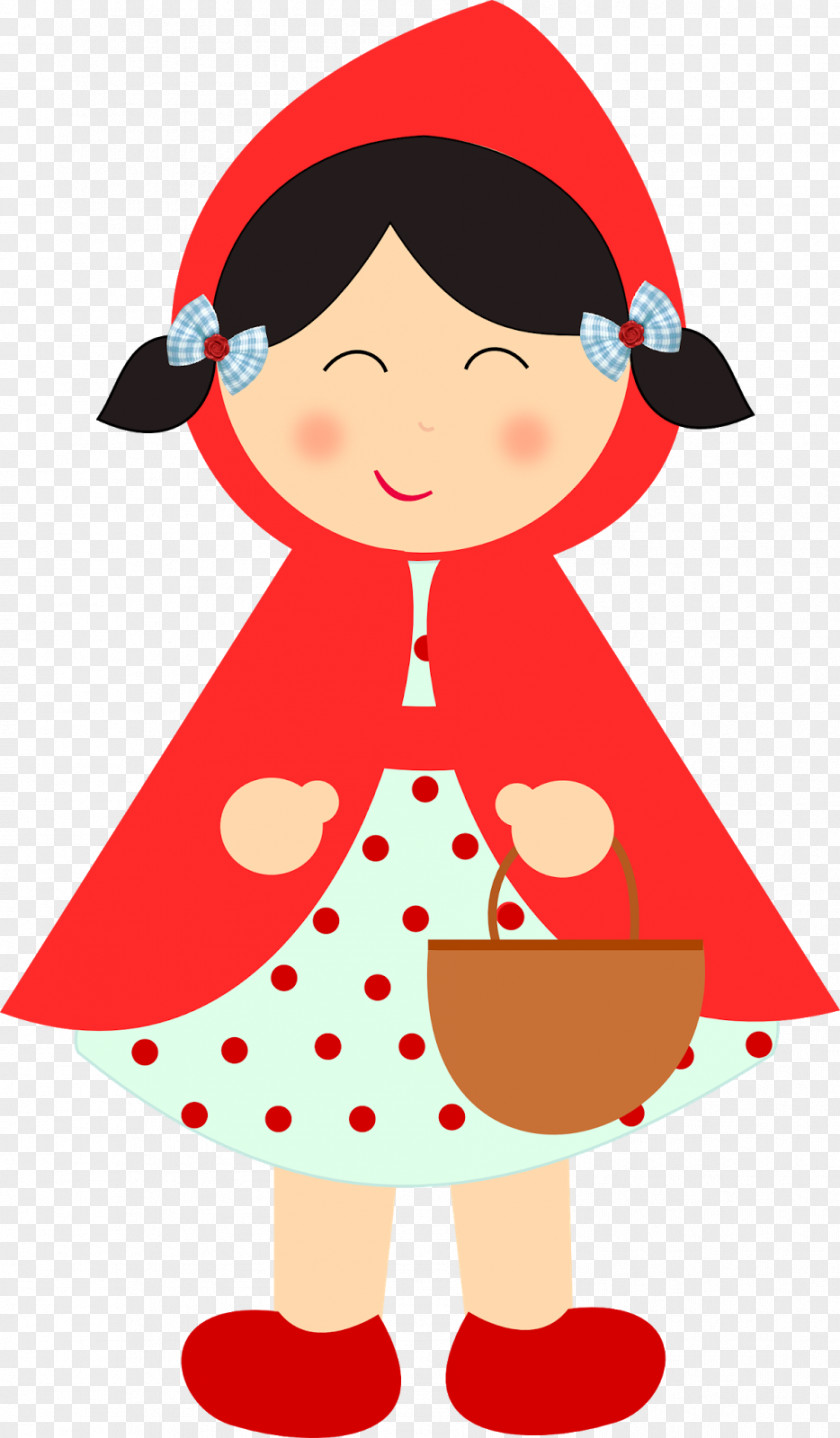 Little People Red Riding Hood Party Fairy Tale Birthday Clip Art PNG
