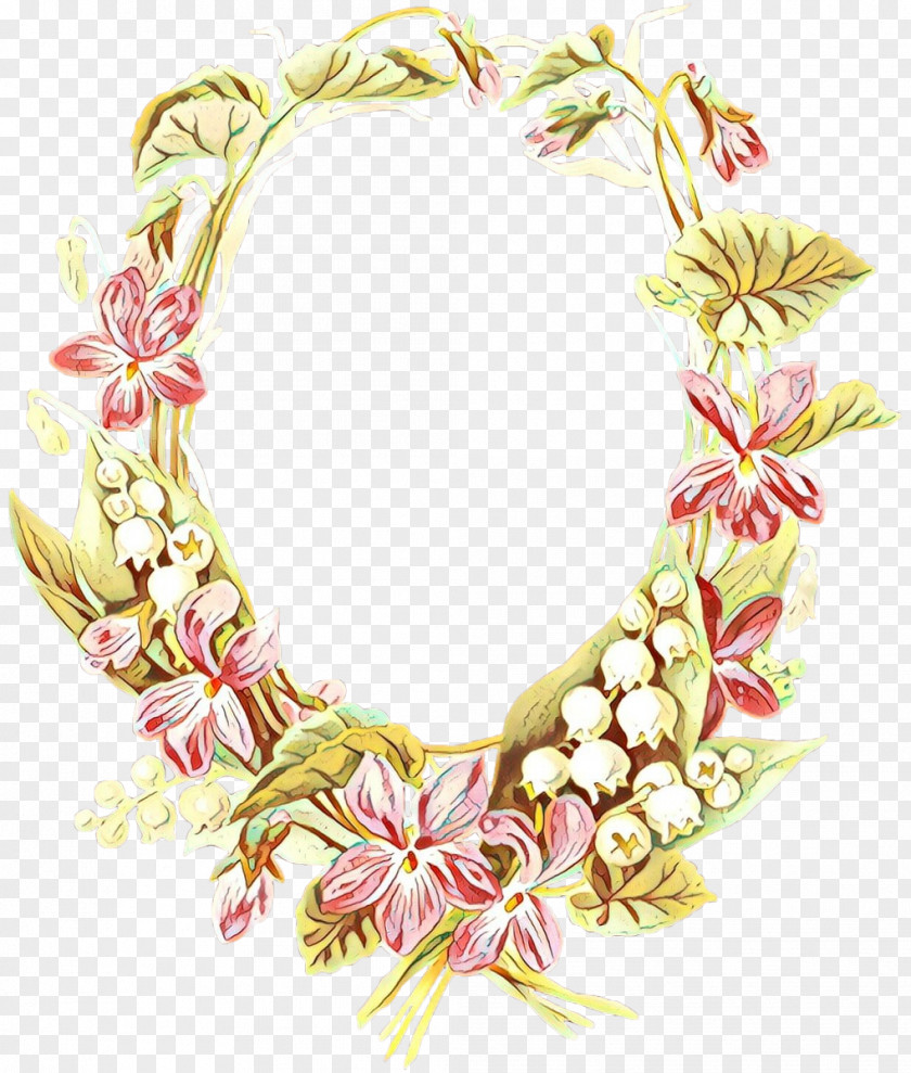 Plant Jewellery Pink Flower Cartoon PNG